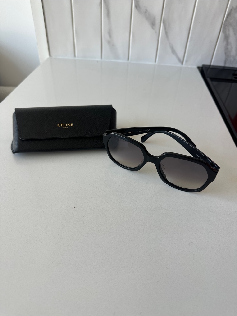 CELINE Black Triomphe Sunglasses